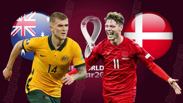 Úc vs Đan Mạch sẽ có trận gặp mặt trong khuôn khổ lượt trận cuối cùng World Cup