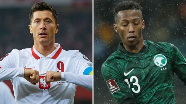 Trận đấu giữa Ba Lan vs Ả Rập Xê Út sẽ được diễn ra ở bảng C tại World Cup năm nay
