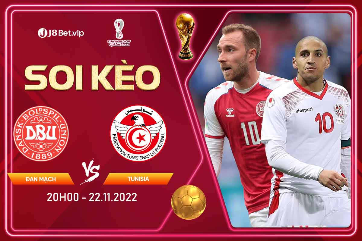 Soi kèo world cup 2022 Đan Mạch vs Tunisia