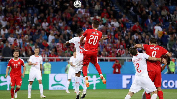 Serbia vs Thụy Sĩ gặp nhau ở vòng bảng World Cup